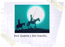 Don Quijote y don Sancho.